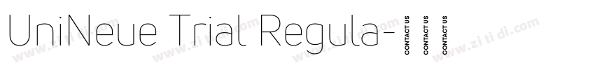 UniNeue Trial Regula字体转换